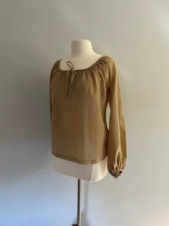 1970s Chessa Davis Peasant Blouse l 70s Peasant T… - image 4