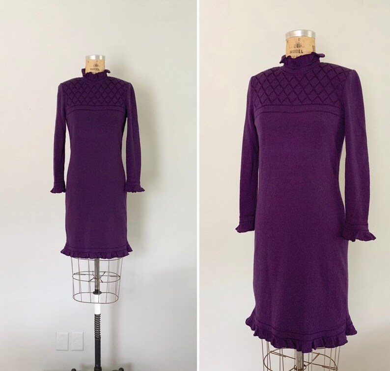 1980s sweater dress