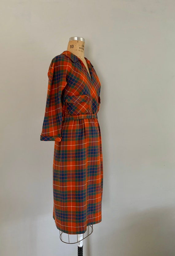 Vintage 1950s Dress / 50s Peck and Peck, NY Plaid… - image 5