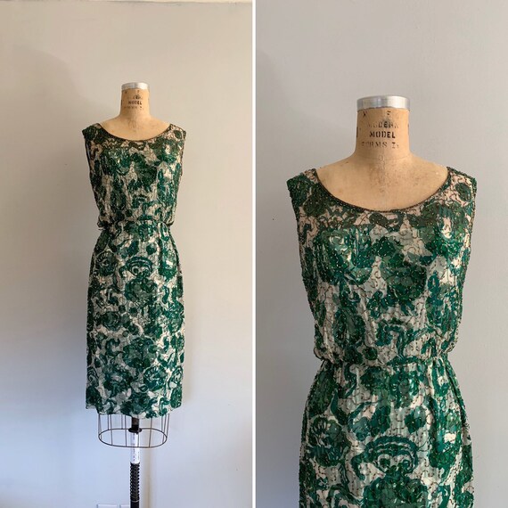 1960s Malcolm Starr Vintage Cocktail Dress / Bugle