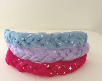 GEFLOCHTENE TÜLL-Cochlear-Implantat- und Hörgeräte-Stirnbänder - Einstellbare Größe - Rutschfester Griff - Richtet CI an den Ohren aus - Retention - Prozessor