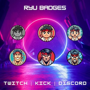 Twitch Anime Sub Badges | Bit/Sub Badges | Kawaii Character Badges | Streamer & YouTube Badges | Ready To Use | Instant Download.