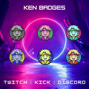 Anime Badges For Twitch, YouTube, Kick & Discord | Bit Badges | Sub Badges | Fictional-Inspired Badges | Streaming Badges.