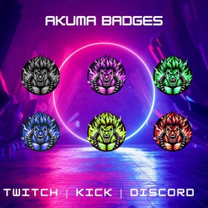 Twitch Anime Badges / Kawaii Badges / Streamer / Twitch Graphics / Manga Badges / Premade Badges / Instant Download And Use.