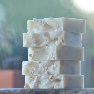 Lavender Oatmeal Soap Organic Shea Butter Soap Exfoliating Soap Artisan Soap image 1