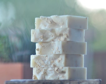 Lavender Oatmeal Soap -  Organic Shea Butter Soap - Exfoliating Soap - Artisan Soap