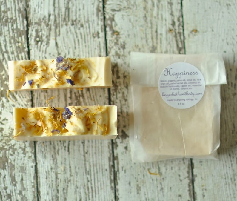 Lemon Cedarwood Soap with Lavender Essential Oil Soap Shea Butter Handmade Happiness image 5