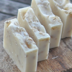 Lavender Oatmeal Soap Organic Shea Butter Soap Exfoliating Soap Artisan Soap image 4