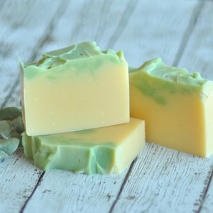 Lemongrass Soap - Lime Eucalyptus Soap -  Organic Shea Butter Soap -  Natural Soap - Bamboo