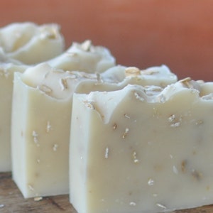 Lavender Oatmeal Soap Organic Shea Butter Soap Exfoliating Soap Artisan Soap image 3