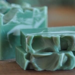 Spearmint Eucalyptus Soap -  Handmade- Natural Essential Oil Soap - Organic Shea Butter