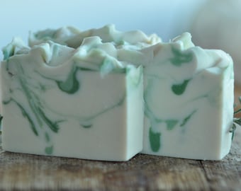 Rosemary Mint Soap -  Natural - Artisan Soap - Essential Oil Soap  Organic Shea Butter