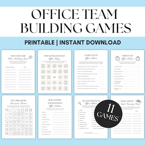 Office Team Building Game Bundle: Icebreakers & Activities (Digital Download)