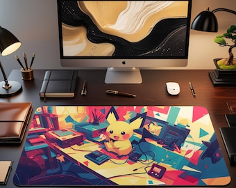Anime Gaming Mousepad: Extended Desk Mat with Non-Slip Rubber Base