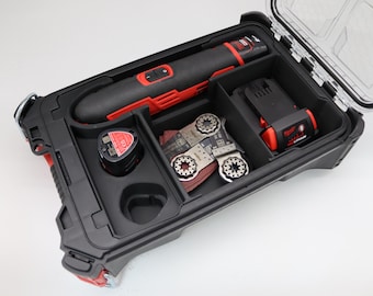 Milwaukee Packout Compact Box Insert for C12 MT Multi-Tool – 3D Printed Organizer | Custom Fit Packout Tray | Physical Item
