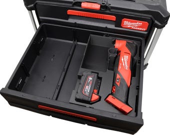 Milwaukee Packout 3/2 Drawer Insert for Multitool FMT M18 – 3D Printed Organizer | Custom Fit Packout Tray | Ready to Use
