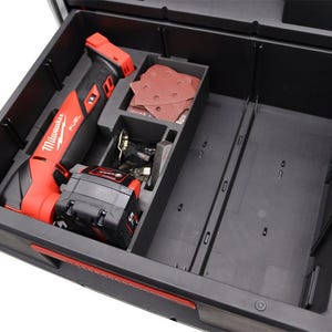 Milwaukee Packout 2 Schubladen Einsatz für M18 FMT Multitool – 3D Gedruckt | Werkzeug Organizer | Passgenauer Einsatz | Versandbereit