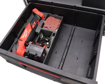 Milwaukee Packout 2 Drawer insert for M18 FMT Multi-Tool  – Professionally 3D Printed Organizer | Packout Storage Accessory