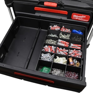Milwaukee Packout 3/2 Drawer Insert for assortment box #1 – 3D Printed Organizer | Custom Fit Packout Tray | Ready to Use