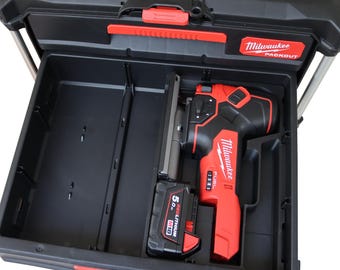 Milwaukee Packout 3/2 Drawer Insert for M18 Jigsaw – 3D Printed Organizer Tray | Custom Fit Packout Box Insert | Ready to Use