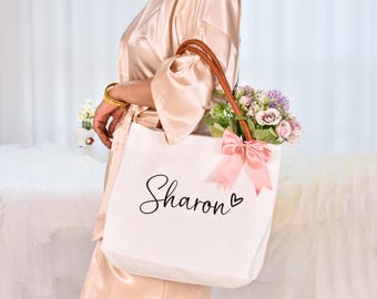 Bridesmaid bags,Beach bag,Beach gift bag,gift for bridesmaid,Burlap Bag,Beach Tote Bag,Tote With Name,Bridal Party Gift,Bridesmaid Gifts