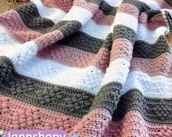 Couverture moderne au crochet