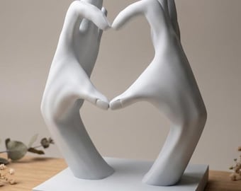 Heart Hands Sculpture | Love Gift for Couples | Unique Anniversary Gift
