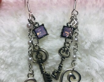 Key to my Heart earrings