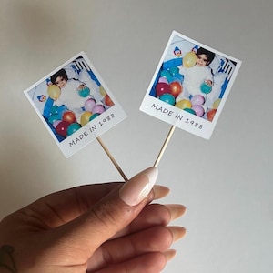 Custom face cupcake topper for birthday party decoration 30th custom photo topper for cake birthday decor for 21st finally legal gift idea image 1
