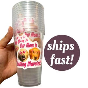 bachelorette party pet photo cup decoration dog portrait gift bride to be party favor custom cat owner gag gift animal lover birthday gift