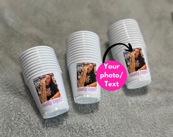 Custom Photo Shot Cup 50th Birthday Decoration 21st Birthday Gift Party Cup Personalized Picture Custom Photo Gift for Any Occasion