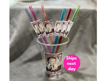 Custom photo cup with picture est 1995 birthday decorations custom picture on disposable drinkware with custom text cup bday decor
