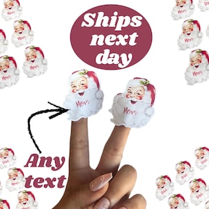 aangepaste kerststicker voor cadeaulabel met naam gepersonaliseerd cadeaulabel met kindernaam Van en naar kerstlabel aangepast cadeaulabel op maat