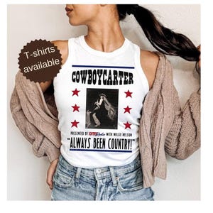Cowboy carter tank top Beyoncé concert cropped tee Beyoncé merch crop top for Beyoncé rodeo chitlin tour crop tank cute Beyoncé carter shirt