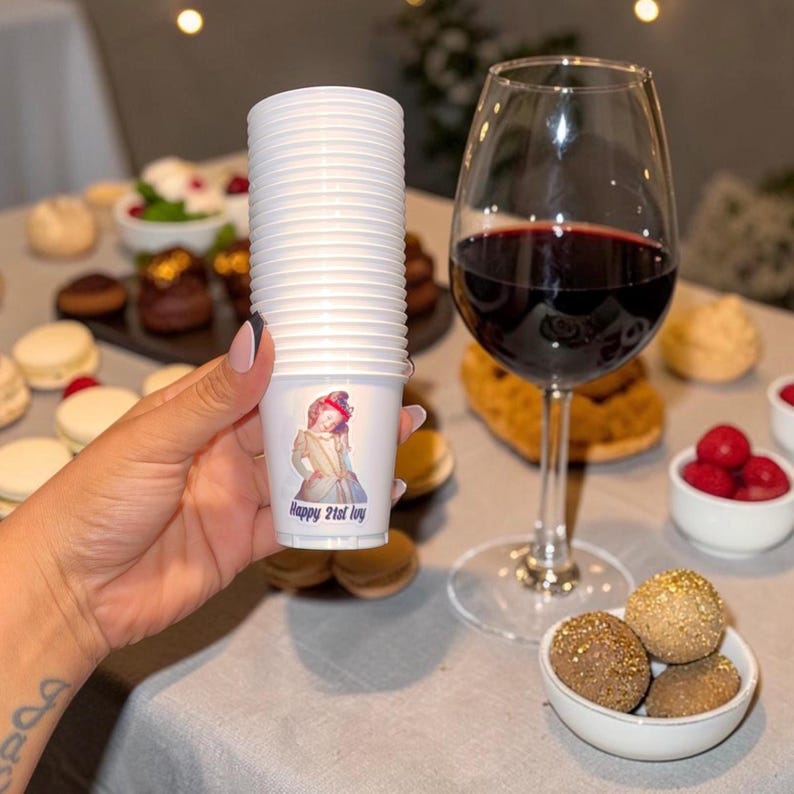 Make your celebration unforgettable with a custom photo cup personalized with your favorite picture. Perfect for 30th birthday party favor, personalized bday decorations, 21st gift idea, bachelorette party, or bride groom face cups. Create a hilarious funny gag gift for birthdays, bachelor and bachelorette parties, weddings, anniversaries, graduations, and more. A unique keepsake your guests will use, laugh about, and remember long after the party ends.