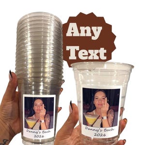 Make your celebration unforgettable with a custom photo cup personalized with your favorite picture. Perfect for 30th birthday party favor, personalized bday decorations, 21st gift idea, bachelorette party, or bride groom face cups. Create a hilarious funny gag gift for birthdays, bachelor and bachelorette parties, weddings, anniversaries, graduations, and more. A unique keepsake your guests will use, laugh about, and remember long after the party ends.