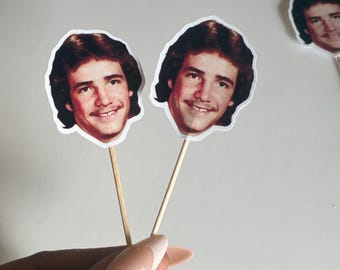 personalized cupcake topper custom dessert table decor for bachelorette groom face favor mom of baby shower cake topper table decor