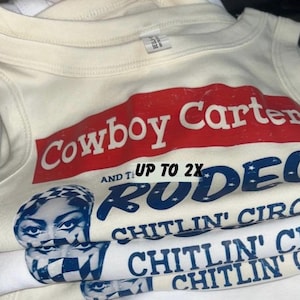 Camiseta sin mangas Cowboy Carter, camiseta corta del concierto de Beyoncé, merchandising de Beyoncé, top corto para la gira Rodeo Chitlin de Beyoncé, camiseta corta linda de Beyoncé Carter