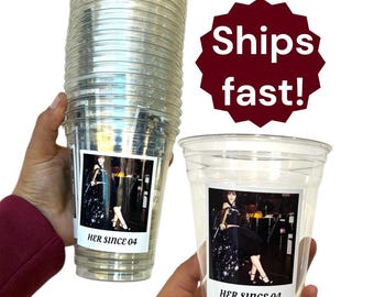 Birthday party supplies with photo decorations for event custom photo cup personalized party favor gift idea for friend 16oz est year cup