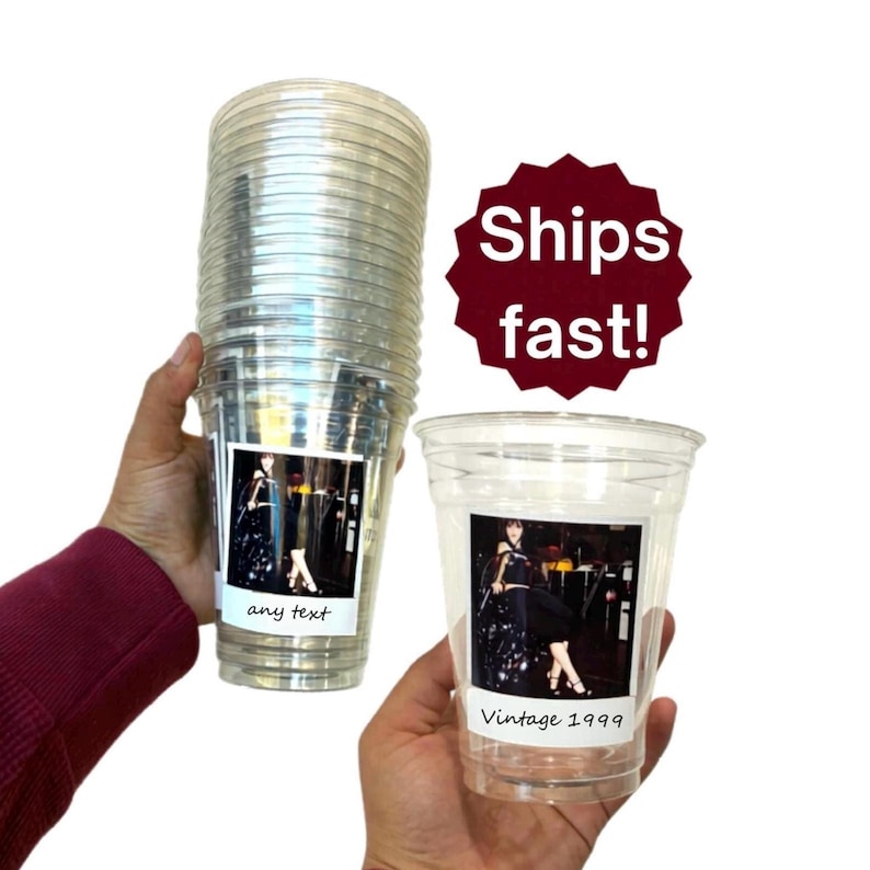 Make your celebration unforgettable with a custom photo cup personalized with your favorite picture. Perfect for 30th birthday party favor, personalized bday decorations, 21st gift idea, bachelorette party, or bride groom face cups. Create a hilarious funny gag gift for birthdays, bachelor and bachelorette parties, weddings, anniversaries, graduations, and more. A unique keepsake your guests will use, laugh about, and remember long after the party ends.