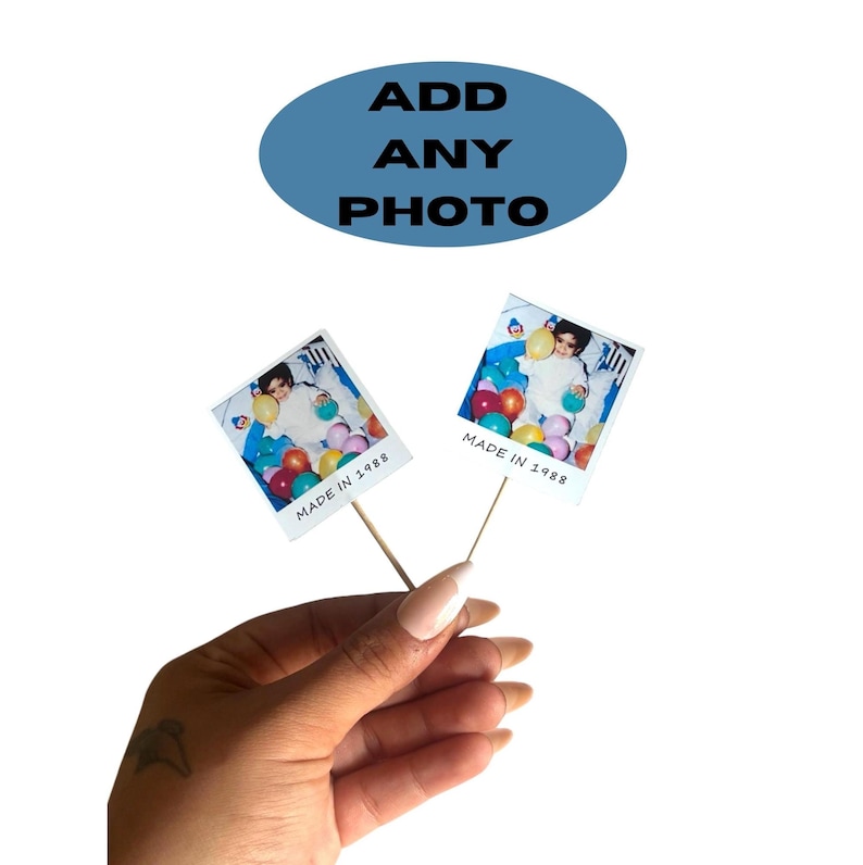 Custom face cupcake topper for birthday party decoration 30th custom photo topper for cake birthday decor for 21st finally legal gift idea image 7