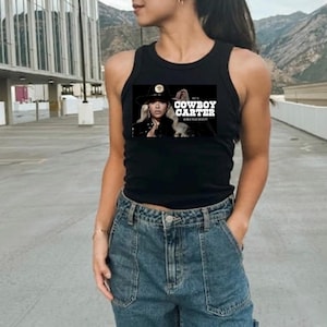 Camisa Cowboy Carter para concierto de Beyoncé, gira mundial, merchandising, bonito regalo para amantes de la música country, camisetas sin mangas country, camisetas tiranas, regalo de gira mundial, cumpleaños