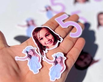 Custom face confetti for birthday table scatter for bachelorette party groom face decoration funny party favor personalized face sticker