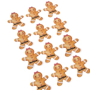 Gepersonaliseerde kerstcadeaulabelsstickers • Aangepaste naamlabels voor de feestdagen • Van en naar cadeaulabels voor cadeaus • Aangepaste kerstlabelstickers