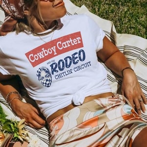 Camiseta sin mangas de la gira Cowboy Carter, camiseta corta del concierto de Beyoncé, mercancía del concierto de Queen B, top de Rodeo Chiltin, camisetas de la gira Circuit, regalo para el concierto de Beyoncé