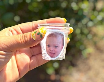 Tasse photo personnalisée enterrement de vie de jeune fille garçon visage verre à liqueur cadeau de célébration de mariage boisson personnalisée pour fête des garçons d'honneur drôle