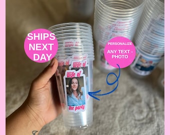 Personalisierte Geburtstagsdekoration mit Foto personalisierte Partyzubehör individuelle Text Geburtstagsdekoration mit Gesicht Bild Geburtstagstasse zum 30