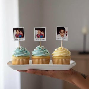 Custom face cupcake topper for birthday party decoration 30th custom photo topper for cake birthday decor for 21st finally legal gift idea image 5