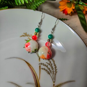 Handmade Colorful Beaded Dangle Earrings Jewelry