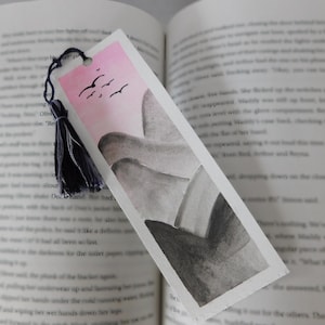 Handmade Hand-painted Watercolor Mountains Bookmark 2&quot; x 6&quot;